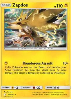 Carta Zapdos