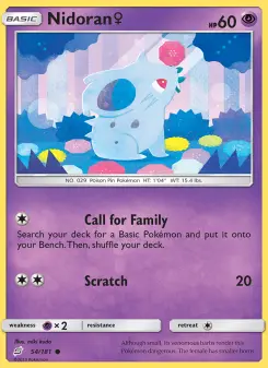 Carta Nidoran♀