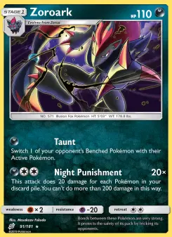 Carta Zoroark