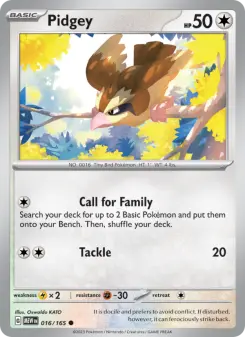 Carta Pidgey