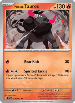 Carta Paldean Tauros