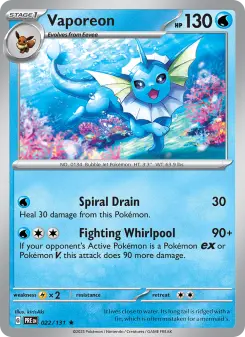 Carta Vaporeon