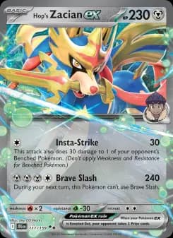Carta Hop's Zacian ex