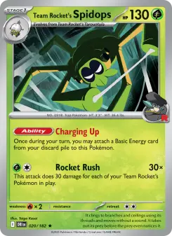 Carta Team Rocket's Spidops