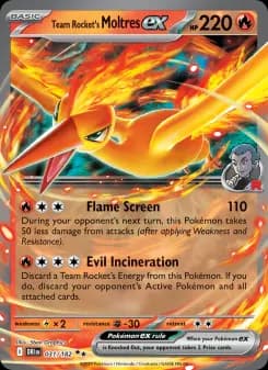 Carta Team Rocket's Moltres ex