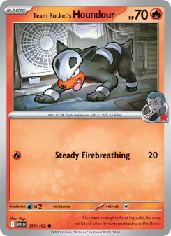 Carta Team Rocket's Houndour