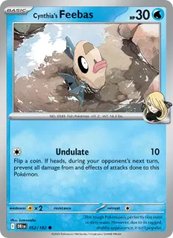 Carta Cynthia's Feebas
