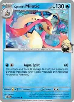 Carta Cynthia's Milotic