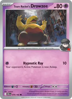 Carta Team Rocket's Drowzee