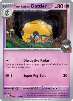 Carta Team Rocket's Dottler