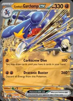 Carta Cynthia's Garchomp ex