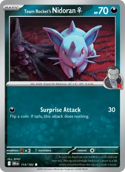 Carta Team Rocket's Nidoran♀
