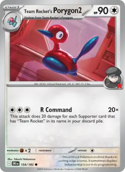 Carta Team Rocket's Porygon2