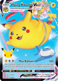 Carta Flying Pikachu VMAX