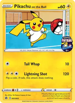 Carta Pikachu on the Ball