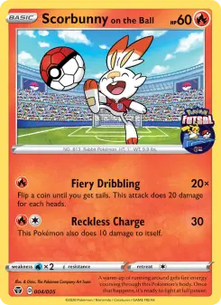 Carta Scorbunny on the Ball
