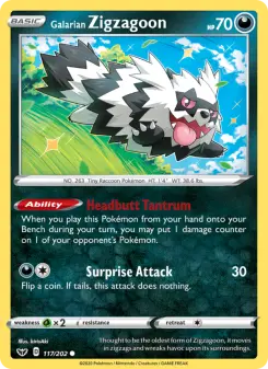 Carta Galarian Zigzagoon