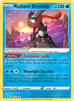 Carta Radiant Greninja