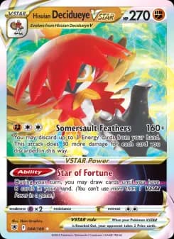 Carta Hisuian Decidueye VSTAR