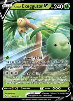 Carta Alolan Exeggutor V