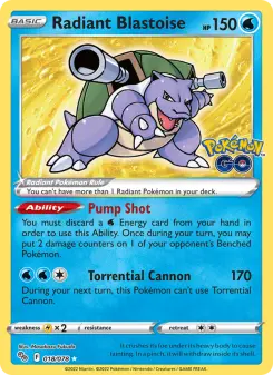 Carta Radiant Blastoise