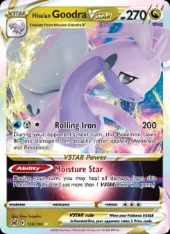 Carta Hisuian Goodra VSTAR