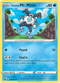 Carta Galarian Mr. Mime