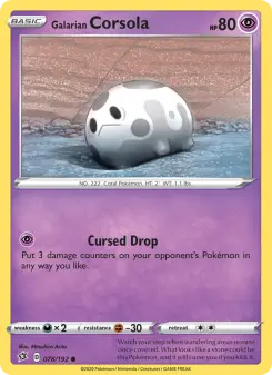 Carta Galarian Corsola