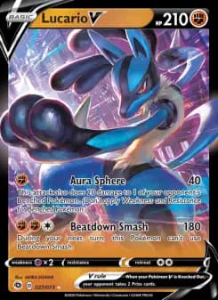 Carta Lucario V