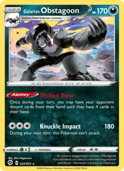 Carta Galarian Obstagoon