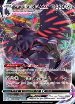 Carta Corviknight VMAX
