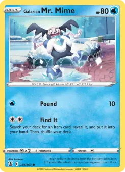 Carta Galarian Mr. Mime