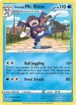 Carta Galarian Mr. Rime