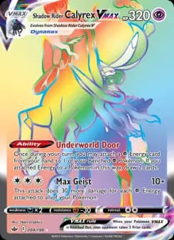 Carta Shadow Rider Calyrex VMAX