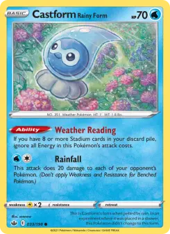 Carta Castform Rainy Form