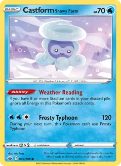 Carta Castform Snowy Form