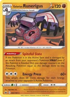 Carta Galarian Runerigus