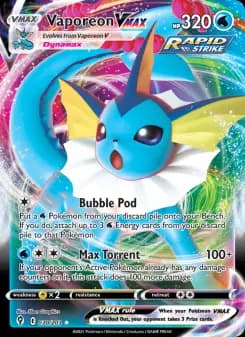 Carta Vaporeon VMAX