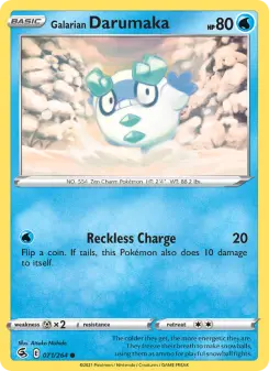 Carta Galarian Darumaka