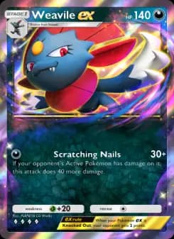 Carta Weavile ex