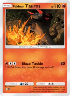 Carta Paldean Tauros