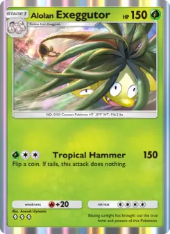 Carta Alolan Exeggutor