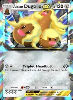 Carta Alolan Dugtrio ex