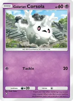 Carta Galarian Corsola