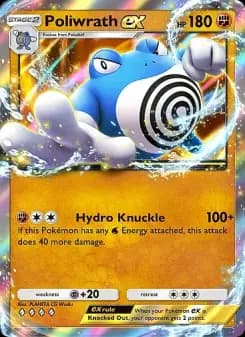 Carta Poliwrath ex