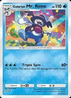 Carta Galarian Mr. Rime