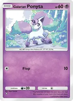 Carta Galarian Ponyta