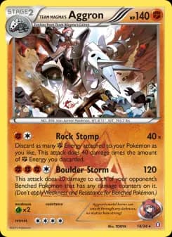 Carta Team Magma's Aggron