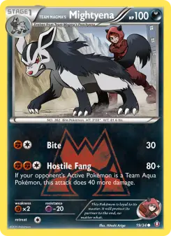 Carta Team Magma's Mightyena
