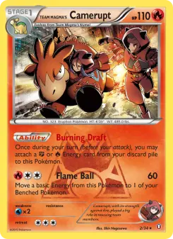 Carta Team Magma's Camerupt